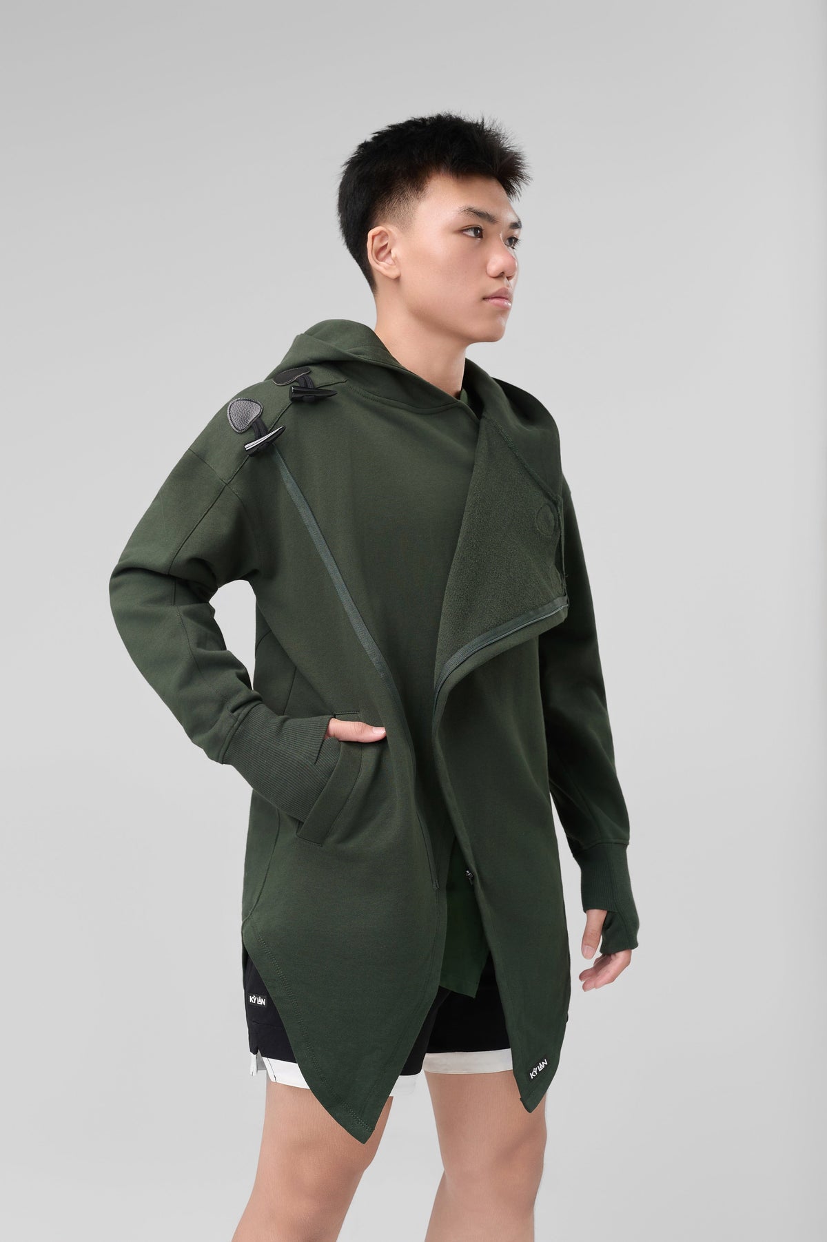 Kỳ Lân - Asian Activewear Sanctuary Hoodie - Serpentine