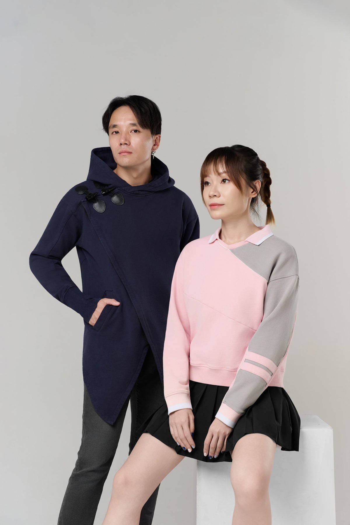 Kỳ Lân - Asian Activewear Sanctuary Hoodie - Chalk