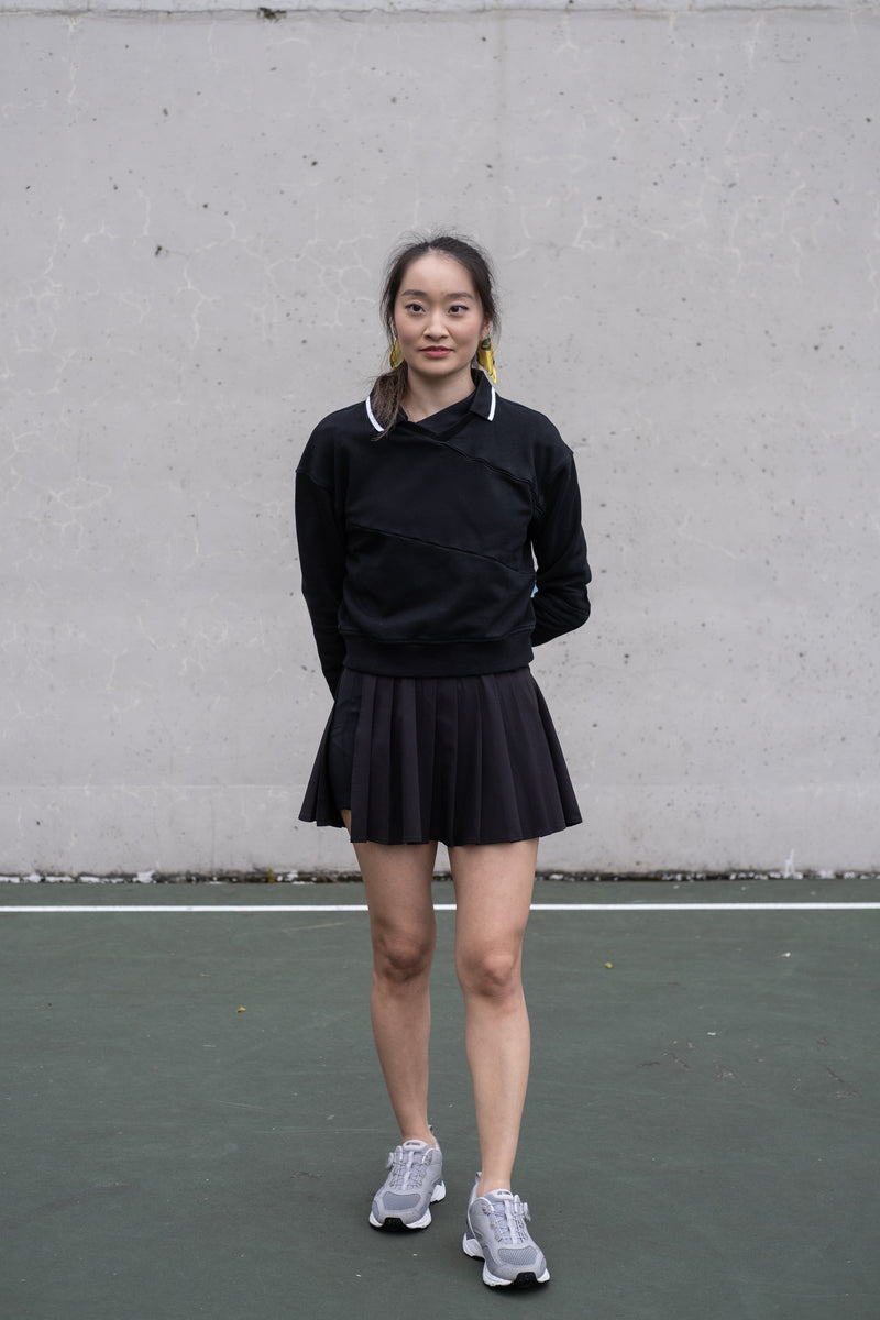 Kỳ Lân - Asian Activewear Sentinel Sweater - Black Lotus