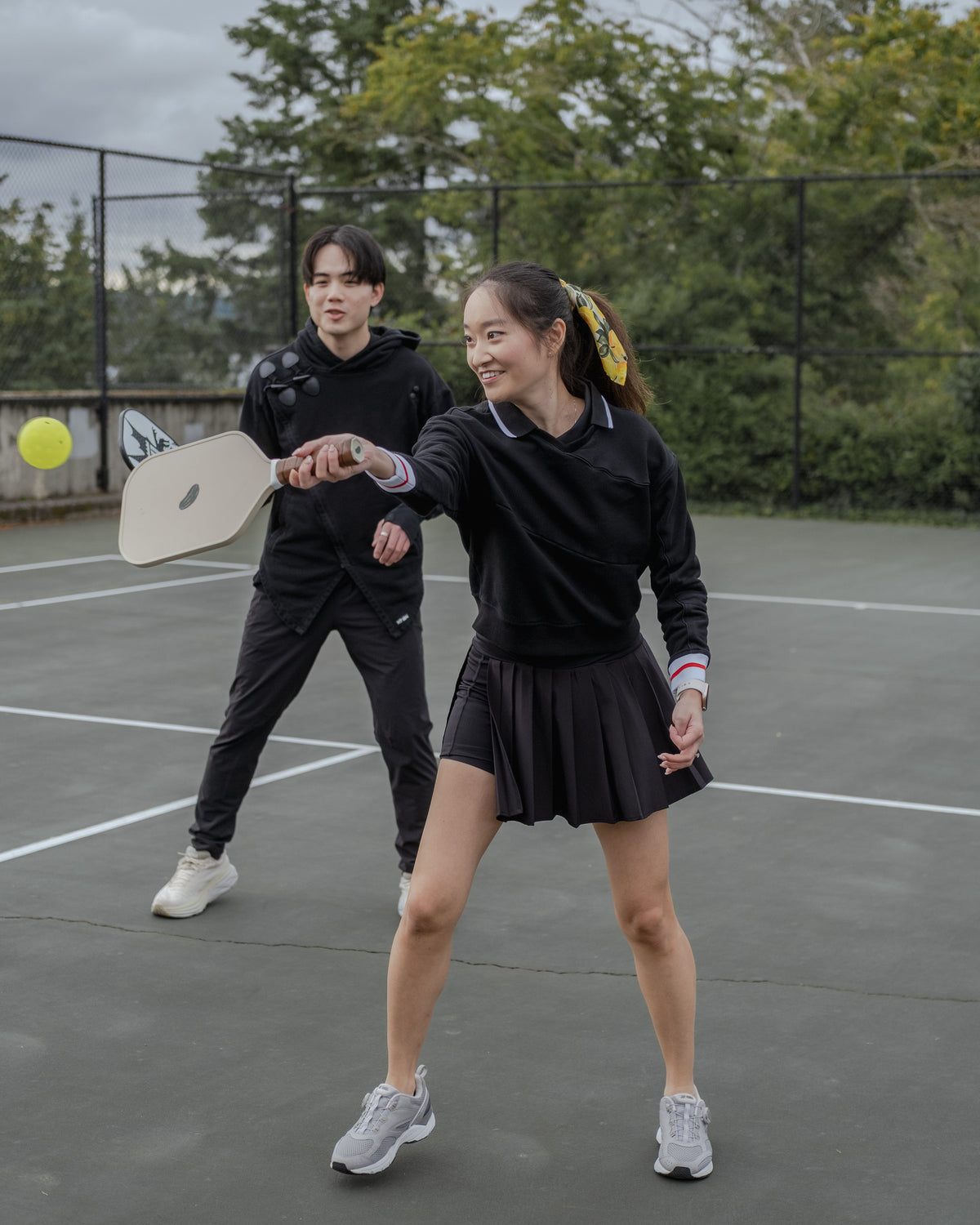 Kỳ Lân - Asian Activewear Sentinel Sweater - Black Lotus