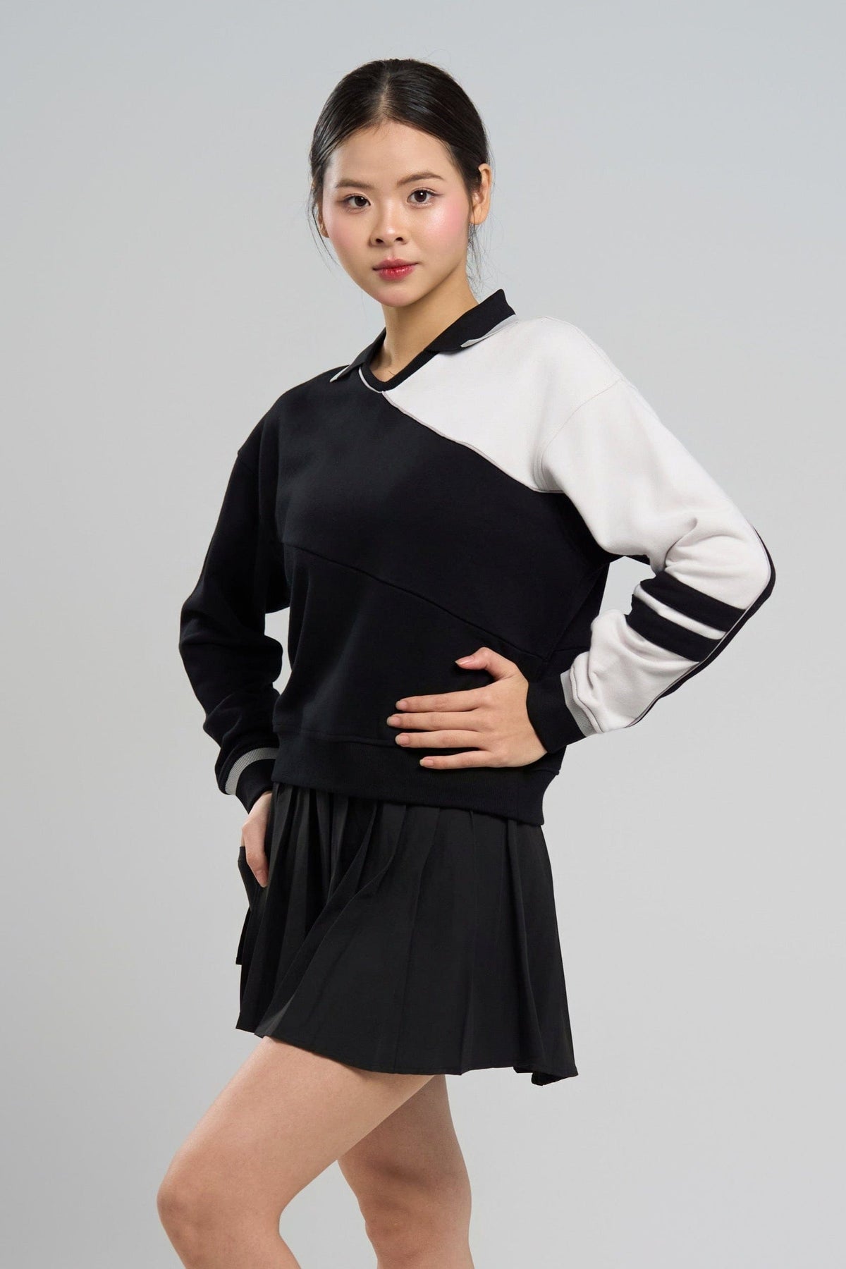 Kỳ Lân - Asian Activewear Sentinel Sweater - Black Lotus
