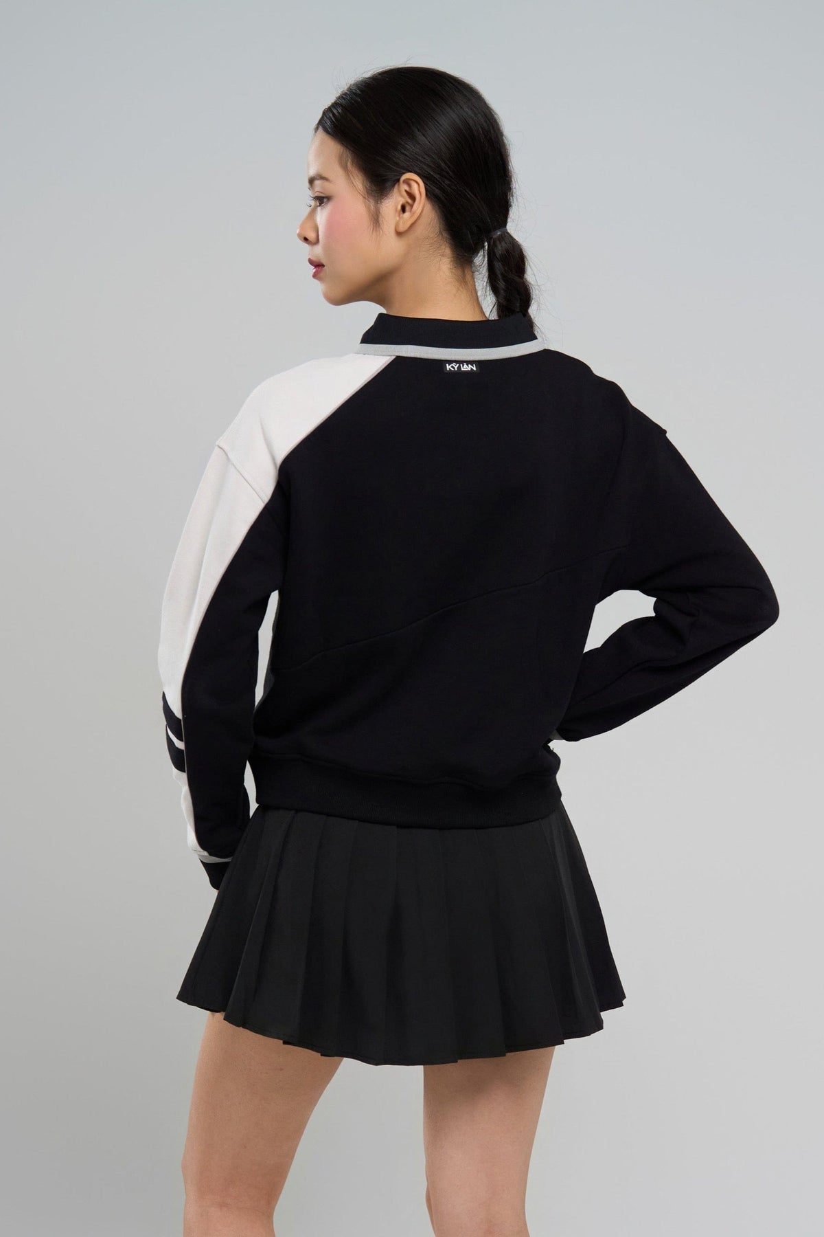 Kỳ Lân - Asian Activewear Sentinel Sweater - Black Lotus