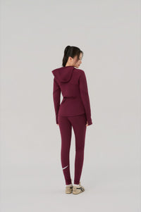Kỳ Lân - Asian Activewear Zip Up Hoodie/Jacket Sentry Jacket - Wine