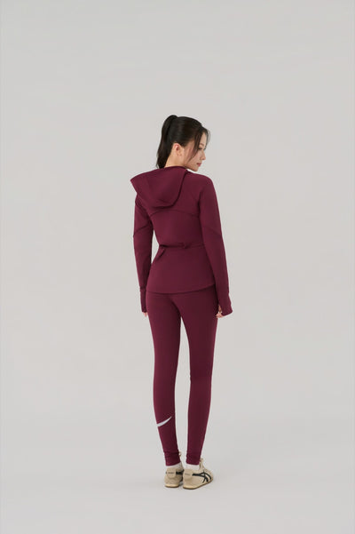 Kỳ Lân - Asian Activewear Zip Up Hoodie/Jacket Sentry Jacket - Wine