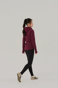 Kỳ Lân - Asian Activewear Zip Up Hoodie/Jacket Sentry Jacket - Wine