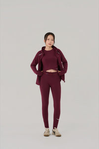 Kỳ Lân - Asian Activewear Zip Up Hoodie/Jacket Sentry Jacket - Wine