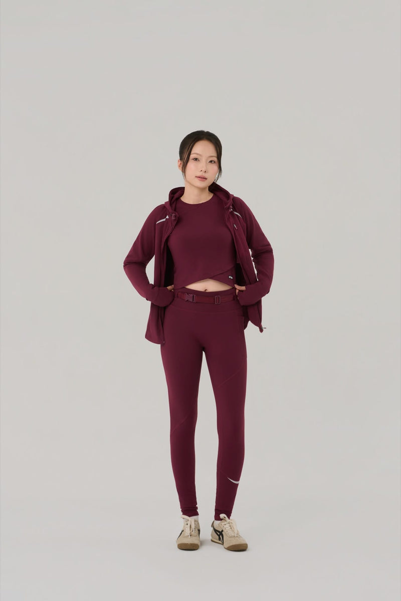 Kỳ Lân - Asian Activewear Zip Up Hoodie/Jacket Sentry Jacket - Wine